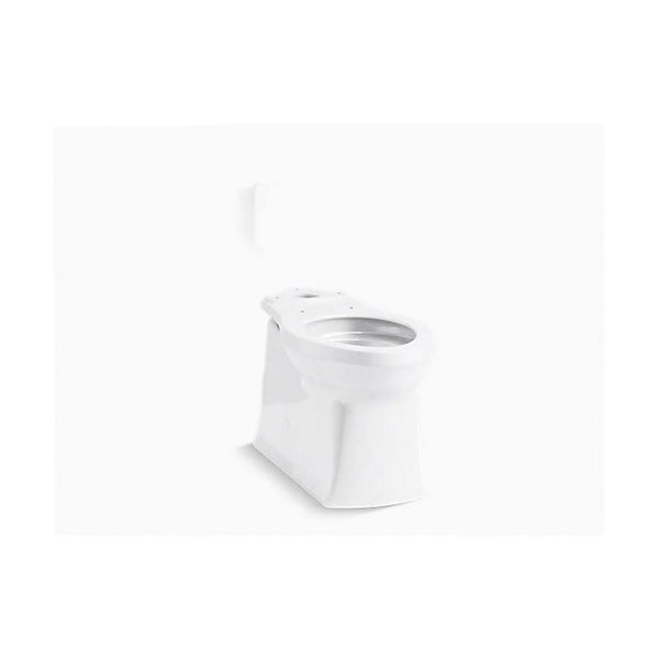 Corbelle® Toilet Bowl, Floor Mount, 12 in Rough, Elongated, White