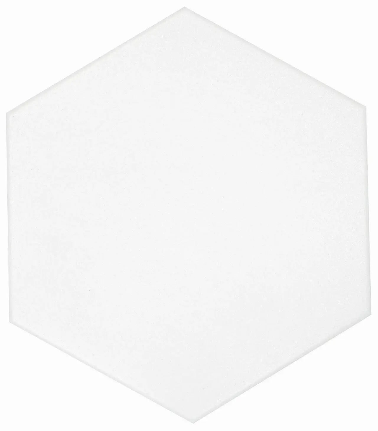 CASABLANCA SOLID WHITE 8X9 HEXAGON