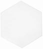 CASABLANCA SOLID WHITE 8X9 HEXAGON