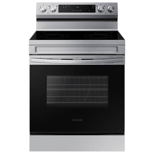 30"W 6.3Cuft 4E Smoothtop Electric Range Stainless Steel