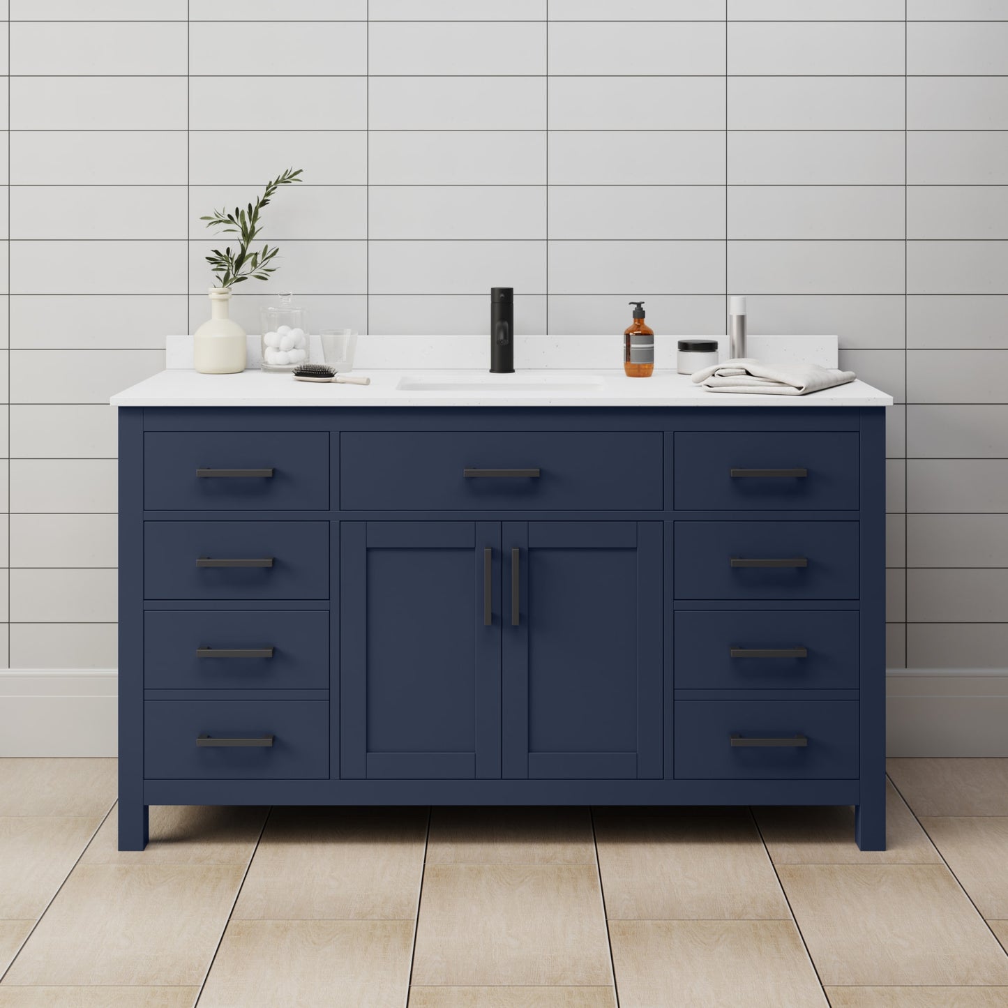 Beckett Single Bathroom Vanity - 60W x 35H x 22D