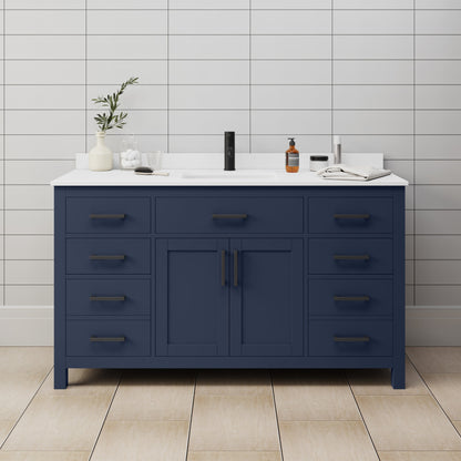 Beckett Single Bathroom Vanity - 60W x 35H x 22D
