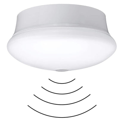 Spin Light 7 in. Motion Sensor Closet Light Garage LED Flush Mount Ceiling Light 830 Lumens 4000K Bright White