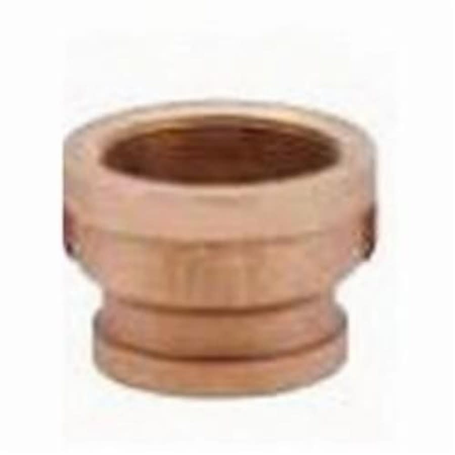 Reducer Coupling, 3/8 x 1/8 in, FNPT, Lead Free Brass, Rough Brass