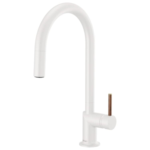 Odin 1.8 GPM Single Hole Pull Down Kitchen Faucet with Arc Spout - Less Handle