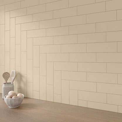 Color Wheel Linear Matte Urban Putty Rectangle 4X12 Matte