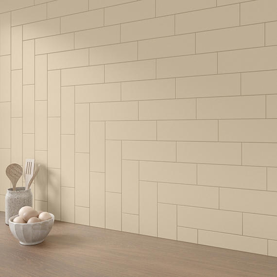 Color Wheel Linear Matte Urban Putty Rectangle 4X8 Matte