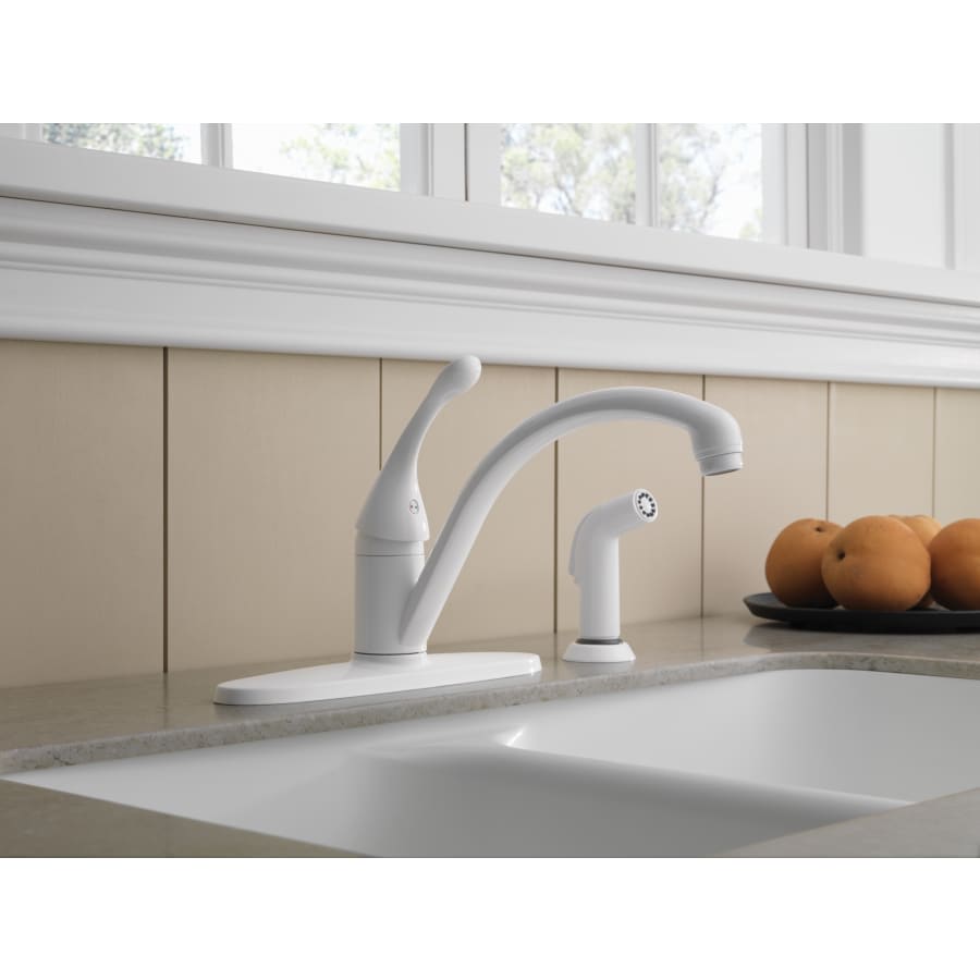 Collins Kitchen Faucet with Side Spray and Optional Base Plate - Includes Lifetime Warranty