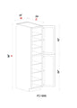 Pantry Cabinet - 18"W x 96"H x 24"D - 1D