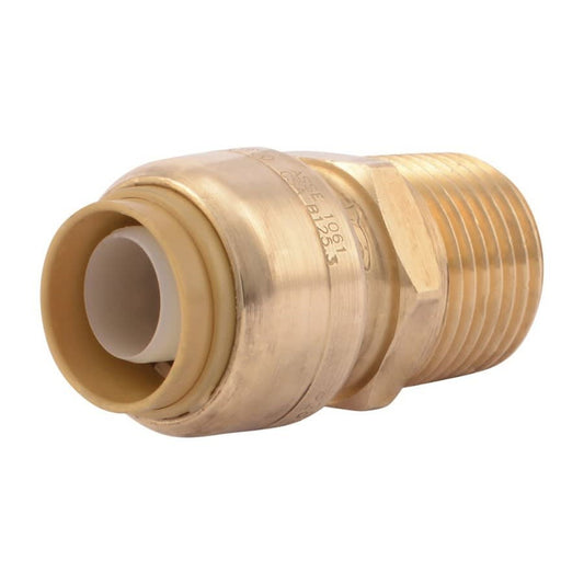 Max™ Adapter, 1/2 in, Push x MNPT, Brass