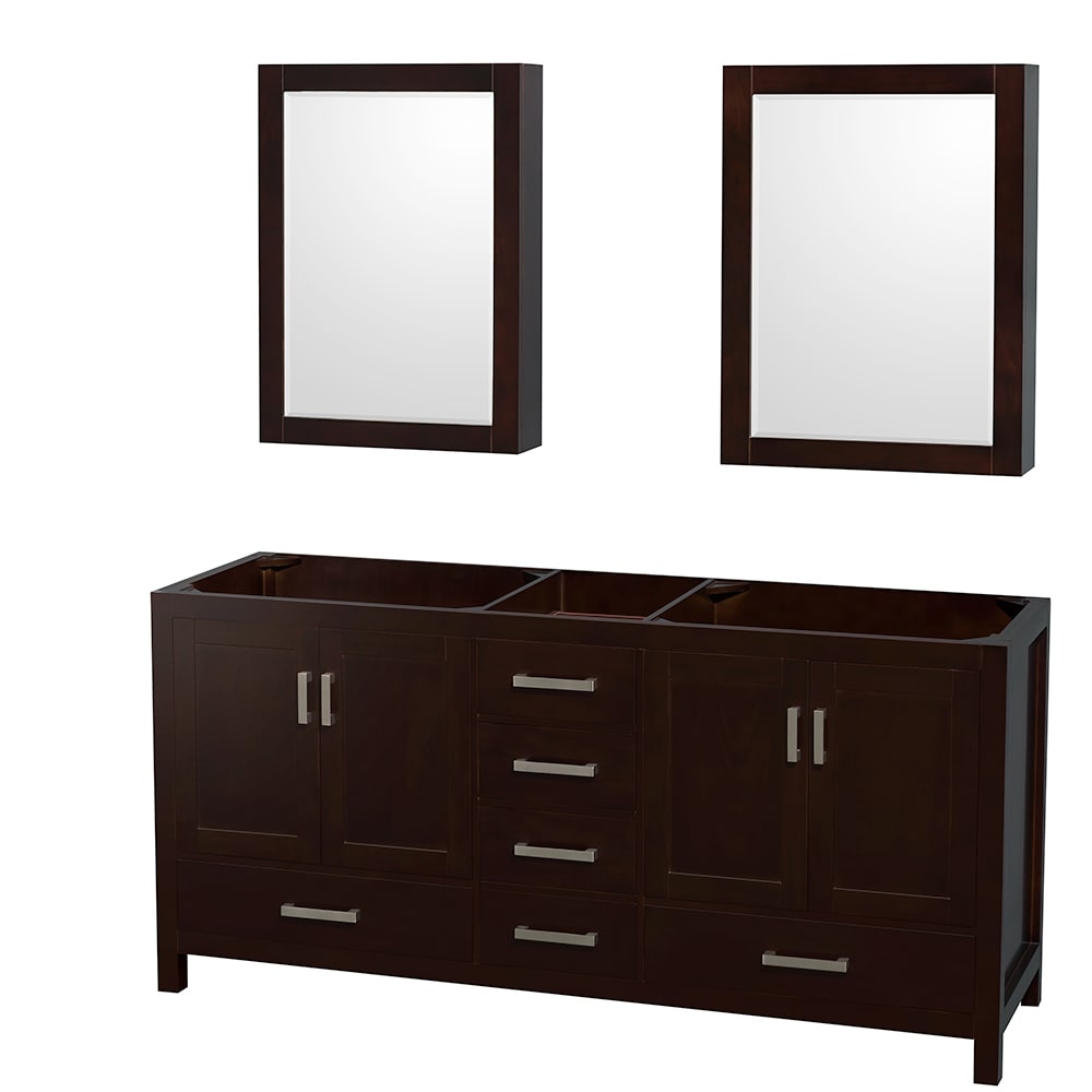 Sheffield Double Bathroom Vanity - 70.75W x 35H x 21.5D