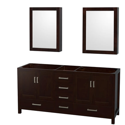 Sheffield Double Bathroom Vanity - 70.75W x 35H x 21.5D