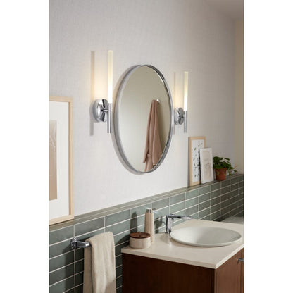 Essential 28-1/8" x 28-1/8"Circular Flat Framed Wall Mounted Bathroom Mirror