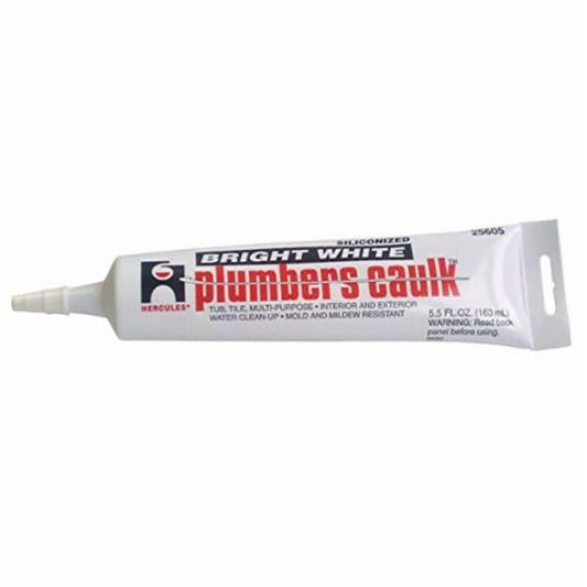 Plumbers Caulk™ All Purpose Caulk, 5.5 oz, White
