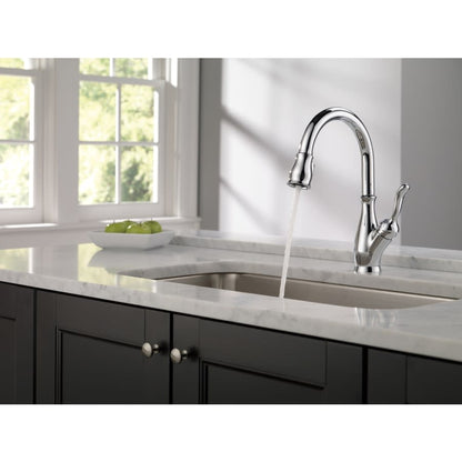 Leland Pull-Down Kitchen Faucet with Magnetic Docking Spray Head and ShieldSpray - Includes Lifetime Warranty