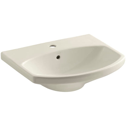 Cimarron 21" Pedestal Bathroom Sink with 1 Hole Drilled and Overflow