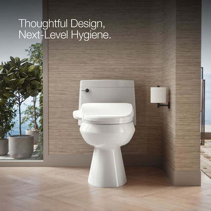 PureWash E590 Elongated Bidet Toilet Seat with Heated Seat, Self-Cleaning UV Technology, Adjustable Water Temperature, Warm-air Drying, and 2 Spray Options