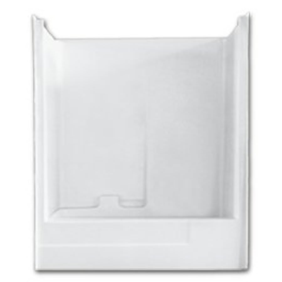 1-Piece Tub & Shower, 34 x 60 in, Left Hand Drain, White