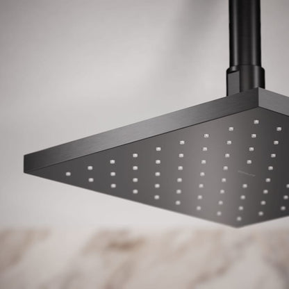 Contemporary Square 8" Single Function 2.5 GPM Rainhead with MasterClean Sprayface and Katalyst Air-Induction Technology