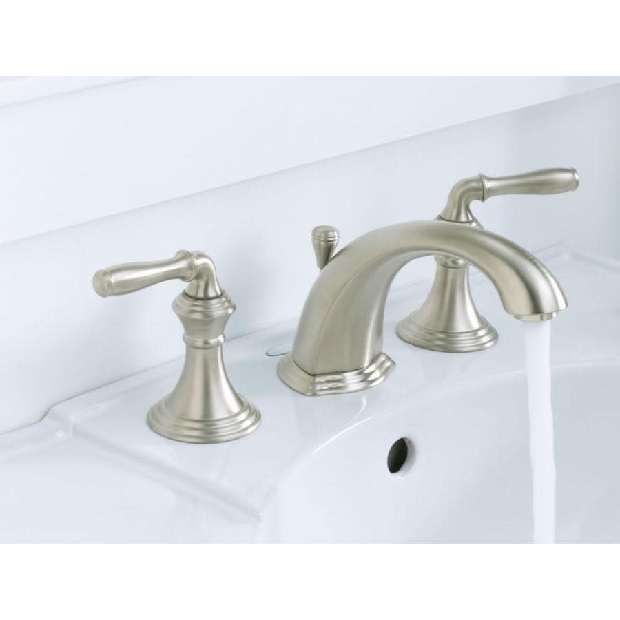 Devonshire Widespread Bathroom Faucet with UltraGlide Valve and Quick Mount Technology - Free Metal Pop-Up Drain Assembly with Purchase