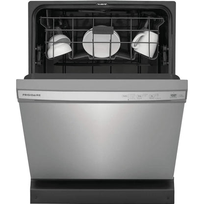 24 in Front Control Built-In Tall Tub Dishwasher in Stainless Steel with 4-cycles and DishSense Sensor Technology