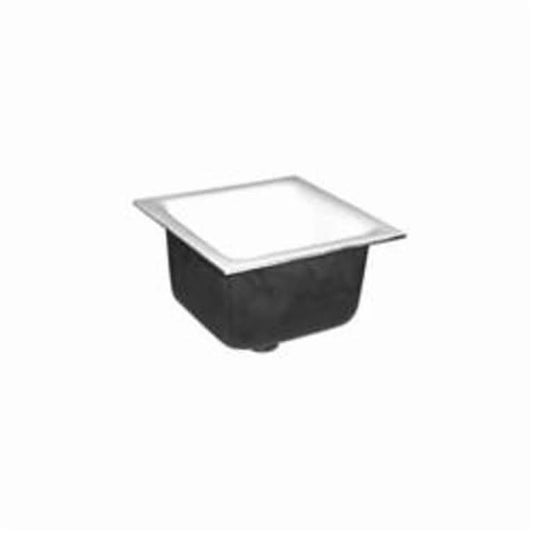 Floor Sink Body, 12 x 12 x 6 in, Square, 3 in, No Hub