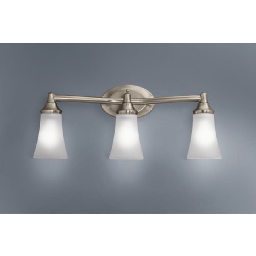 3 Light Bathroom Sconce with Frosted Shades from the Eva Collection