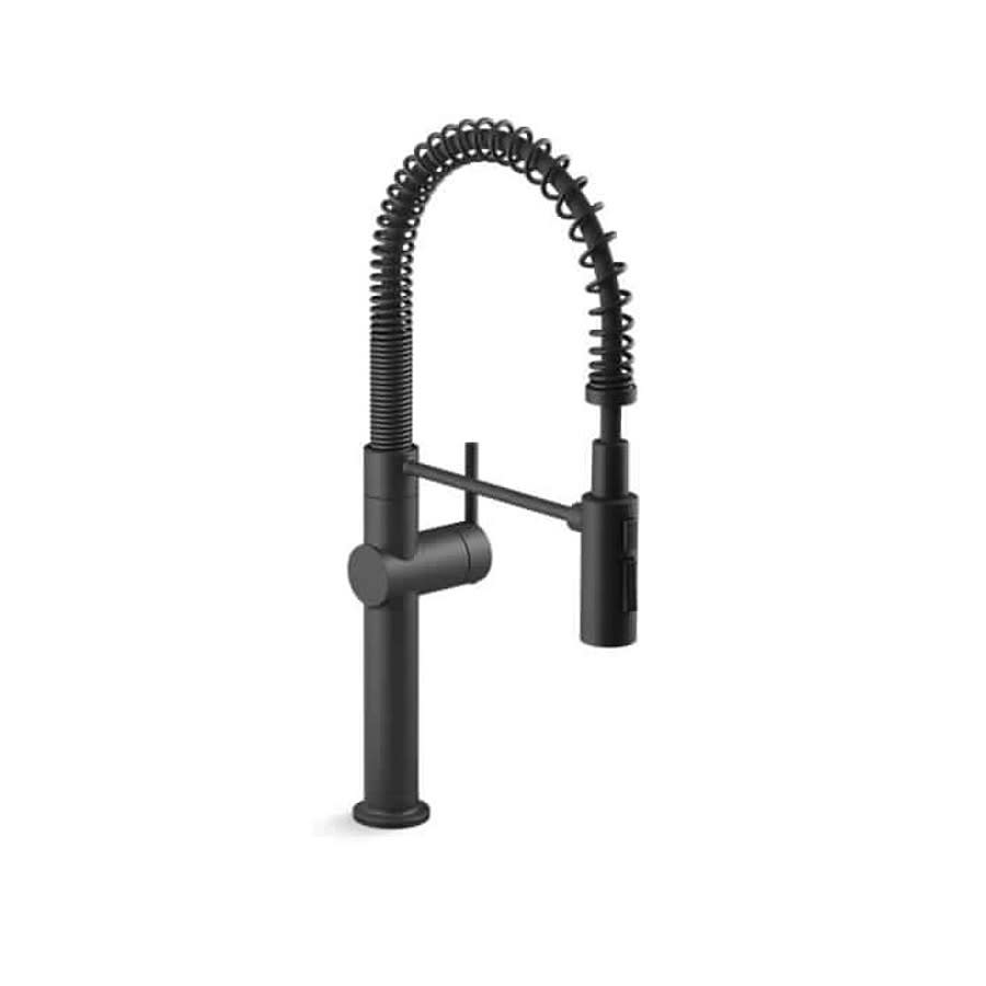 Crue™ Kitchen Faucet, Deck Mount, ADA, 1 Lever Handle, 1-Hole, Matte Black