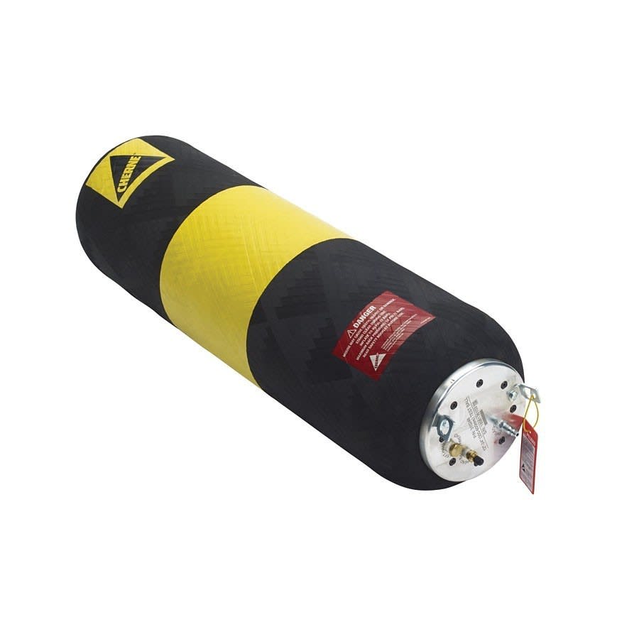 Test-Ball® I-Series® Pneumatic Plug, 6 to 12 in Pipe, 25 in L, 15 psi Working, Natural Rubber, Black