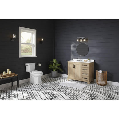 Avalanche® Toilet Bowl, Floor Mount, 12 in Rough, Elongated, White