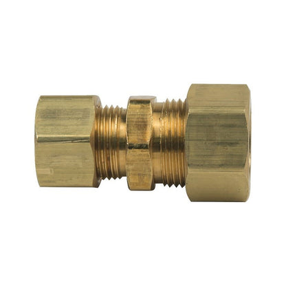 Union, 5/8 x 1/2 in, Comp, Brass, Rough Brass, Domestic