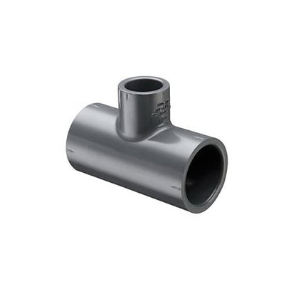 Tee, 4 x 2 in, Socket, SCH 80/XH, PVC