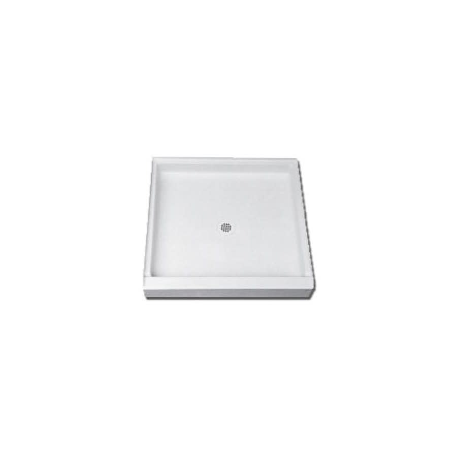 Shower Tray/Base, Fiberglass, White