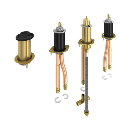 Classic Roman Tub Rough-In Kit, PEX Inlet x PEX Outlet, 60 psi, 18 gpm, Solid Fabricated Brass Body