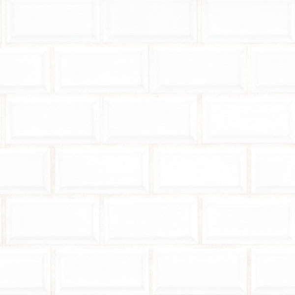 White Beveled Glossy