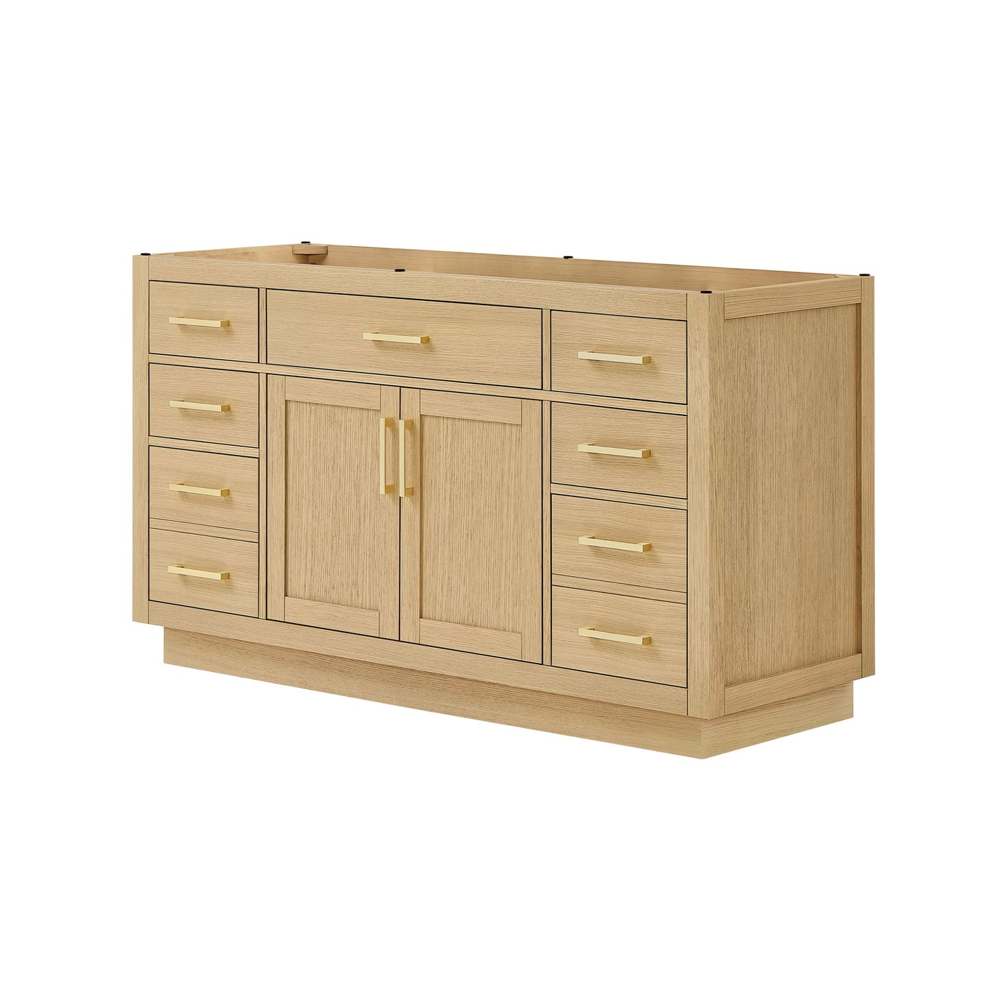 Beckett Single Bathroom Vanity with Toe Kick - 59W x 34.25H x 21.5D