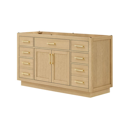 Beckett Single Bathroom Vanity with Toe Kick - 59W x 34.25H x 21.5D