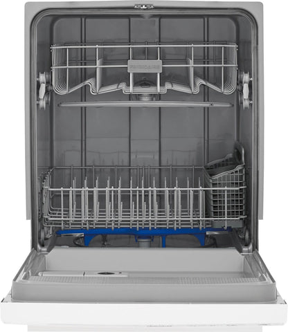 Frigidaire 24 In. in. Front Control Built-In Tall Tub Dishwasher in White with 3-Cycles, 55 dBA