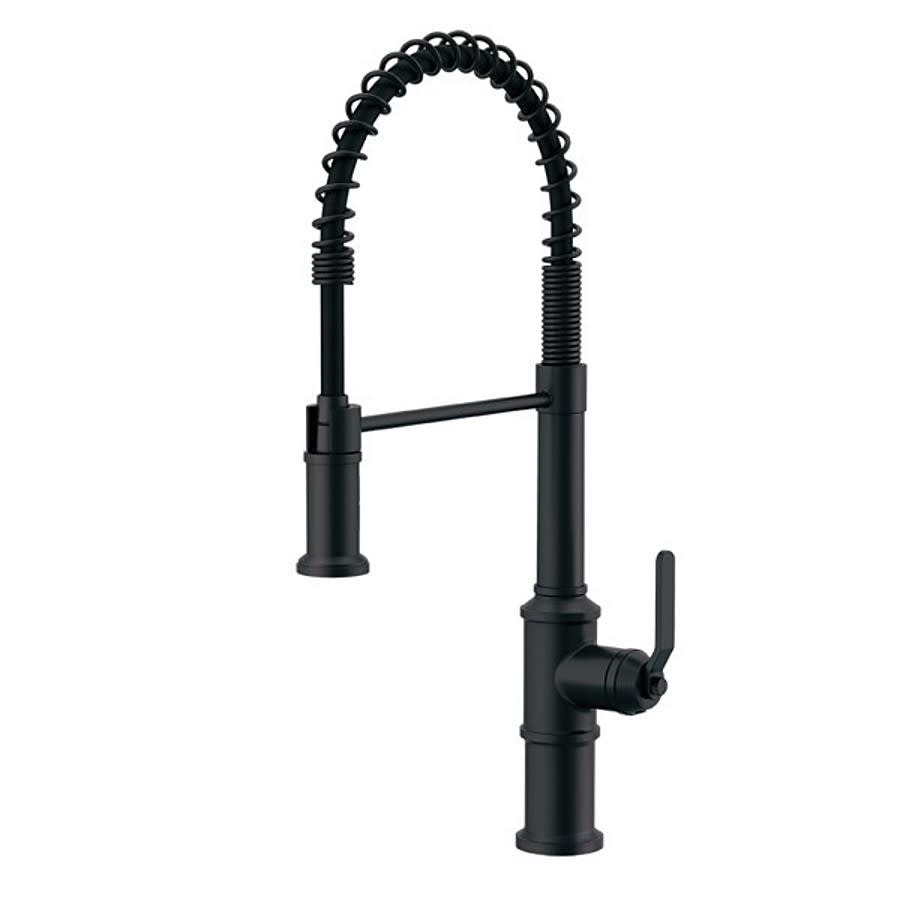 Kinzie® Kitchen Faucet, Deck Mount, ADA, 1 Lever Handle, 1-Hole, Satin Black
