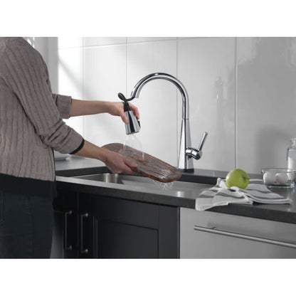 Lenta Pull-Down Kitchen Faucet with On/Off Touch Activation, Magnetic Docking Spray Head, ShieldSpray and Touch2O