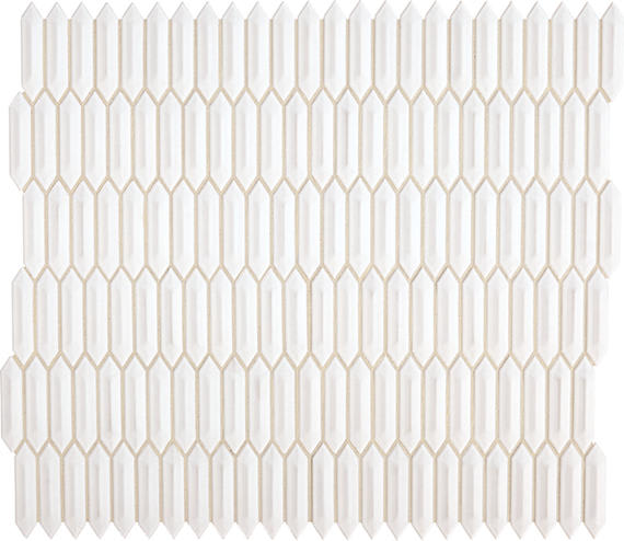 Revalia Remix Calming White Picket 1X4 Glossy