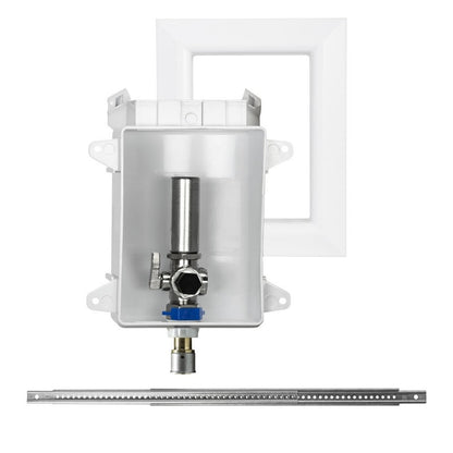 696 Standard Ice Maker Outlet Box, 1/2 in Inlet Viega® PureFlow® PEX Inlet, 1/4 in Outlet Compression Outlet, ABS