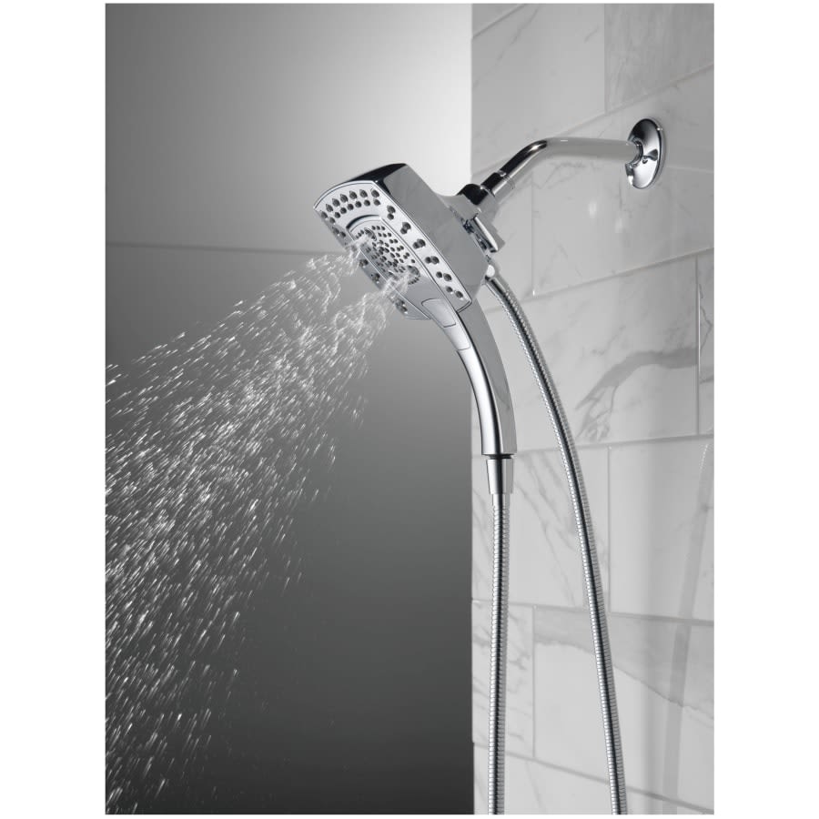 Universal Showering 2.5 GPM Multi Function 2-in1 In2ition Shower Head and Hand Shower with Touch Clean, H2Okinetic and MagnaTite Technology