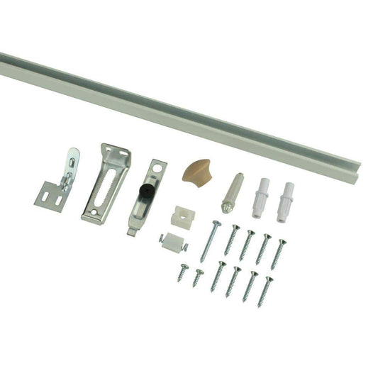 36 in. Bi-Fold Door Hardware Set with White Track