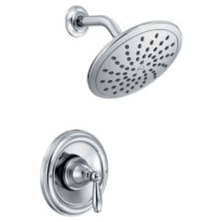 Brantford Pressure Balanced Shower Trim Package with Single Function Rain Shower Head - Less Valve