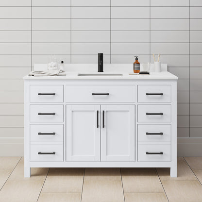 Beckett Single Bathroom Vanity - 54W x 35H x 22D