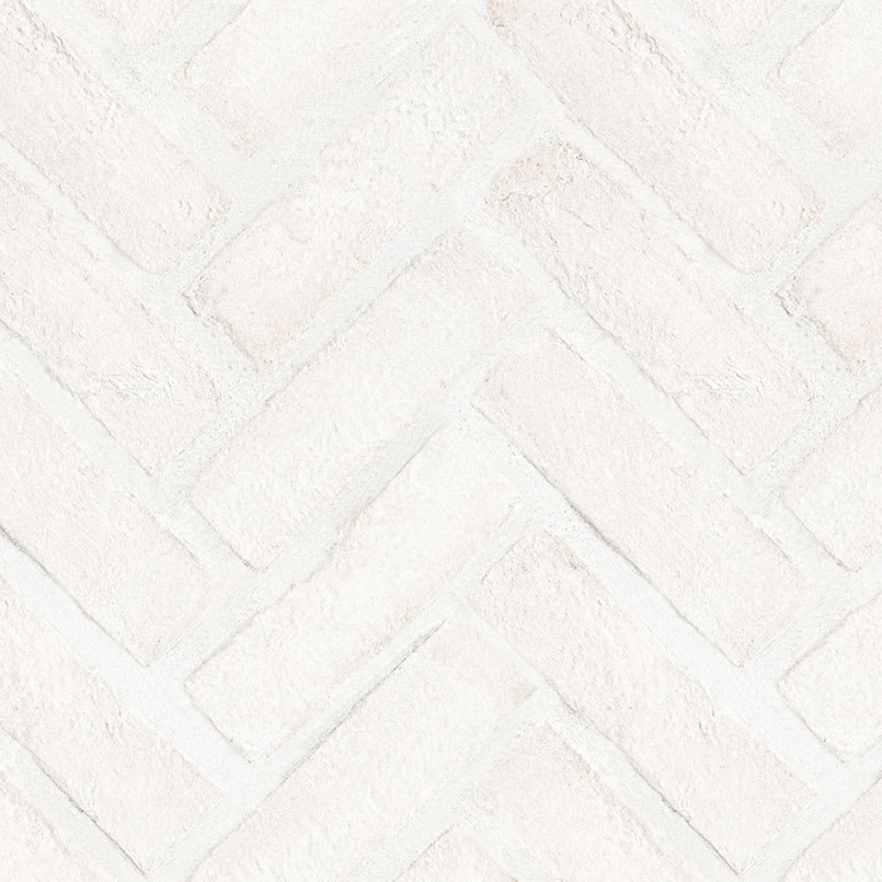 Alpine White Clay Brick Herringbone 2..5
