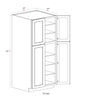 Pantry Cabinet - 24"W x 84"H x 24"D - 4D