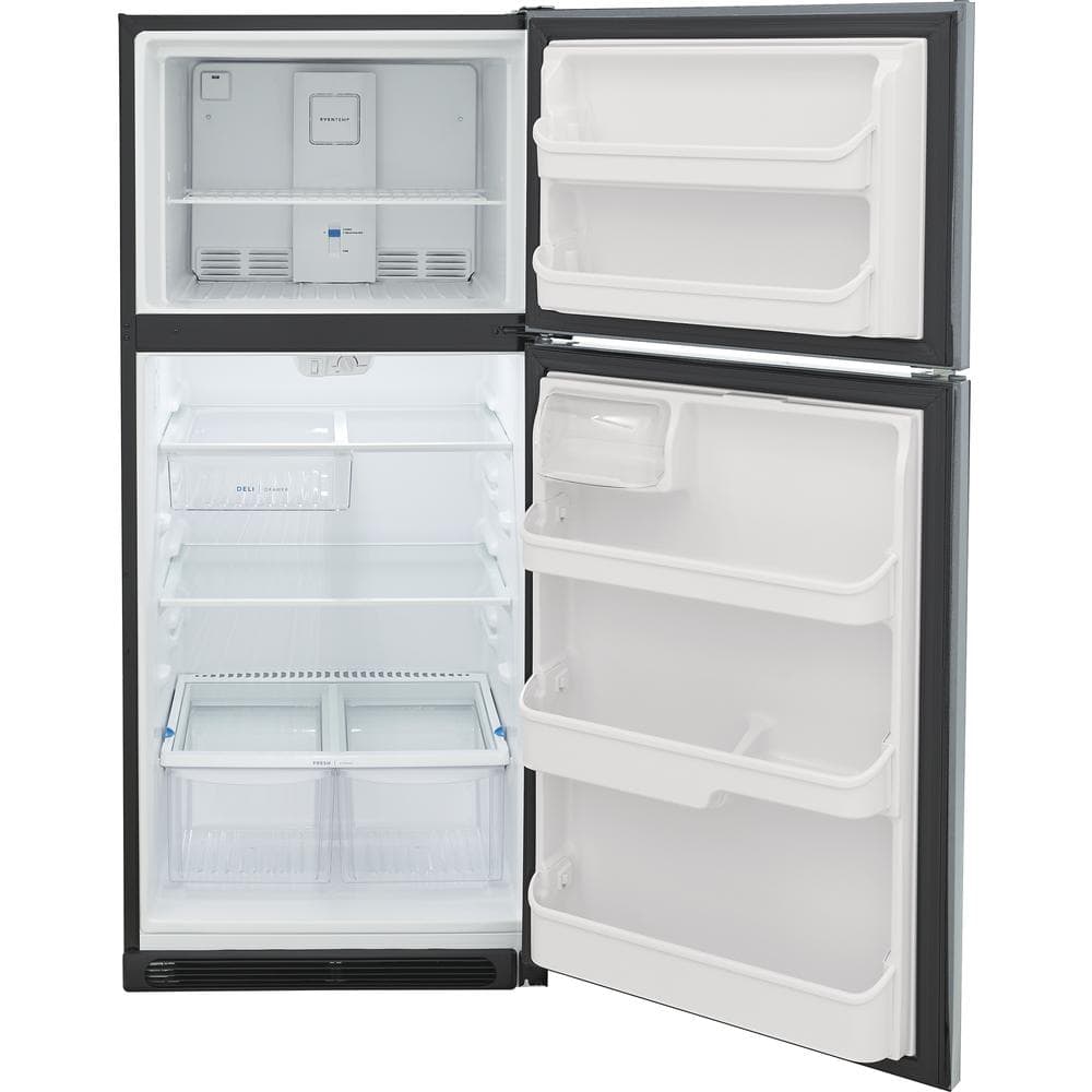 30 in. 20.4 cu. ft. Top Freezer Refrigerator in Stainless Steel