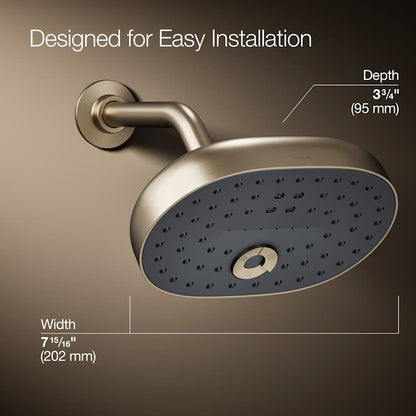 Statement 2.5 GPM Multi Function Shower Head with MasterClean Sprayface and Katalyst Air Induction Technology